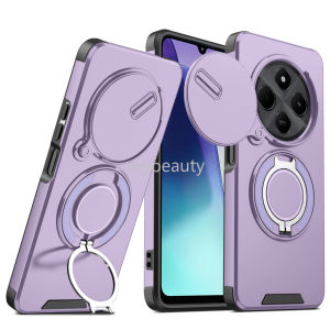 Redmi 14C 5G 2024 Case Shockproof Armor Slide Magnetic Casing For Redmi14C 4G Ring Stand Protection Phone Back Cover
