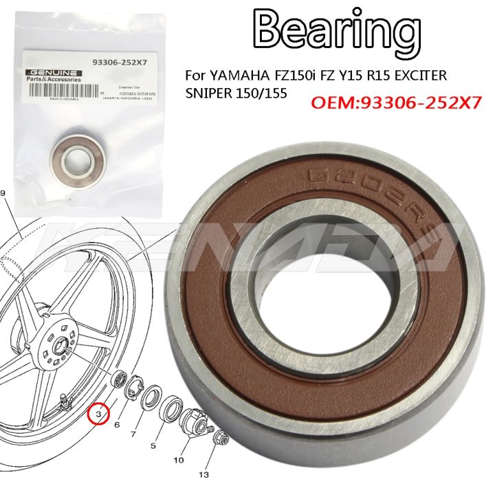 Spare Parts Yamaha Fz Front Wheel Bearing Price Front Wheel