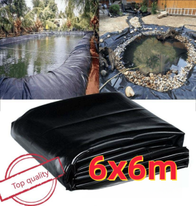 200 microns fish pond liner black Geomembrane HDPE material Garden pool landscaping reservoir/lotus pond/pond waterproof membrane dedicated for aquaculture ponds Durable for 50 years