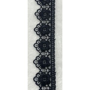 ลูกไม้ ลูกไม้ปัก ลูกไม้แต่งเสื้อ ลายดอก ขนาด 3.5 ซม. หน่วยขายเป็นเมตร