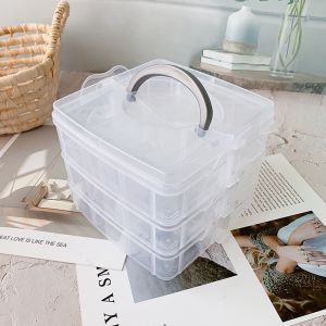 Uliekhy Multipurpose Large Compartment Accessories Jewelry Medicine Organizer Storage Box