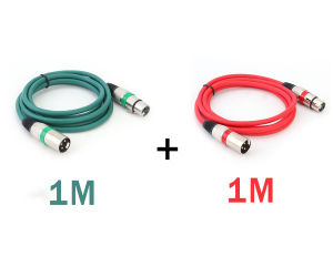 M/F Foil+Braided Shielded Audio Cable Extension Cord | Xlr Cable Male to Female | Xlr Male and Female Connector | Audio Line Speaker