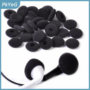 PkYeG 30PCS đen mềm bọt xốp Tai Pad Earbud cap cho tai nghe Tai nghe Bìa