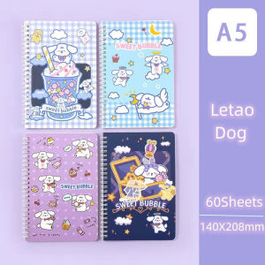 A5 Cute 60 sheets notebook set 10 pcs for high school Spiral Notebook Cartoon Ins Style Coil Notepad School Office Supplies Stationery 1PCS cute style A5 Cartoon Coil Notebook Spiral