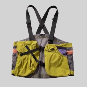 SEKINEW Vải Oxford Áo giữ nước dành cho người chạy bộ Chống thấm nước Chất liệu lưới Áo lưới thoáng khí Áo bảo hộ xây dựng nhẹ Thiết kế không tay Áo ghi-lê nhiều túi Đi xe đạp