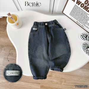 Quần dài quần jean dáng baggy mài cá tính cho bé trai phong cách hàn quốc 11tới 28kg BERNIE T1125Q53