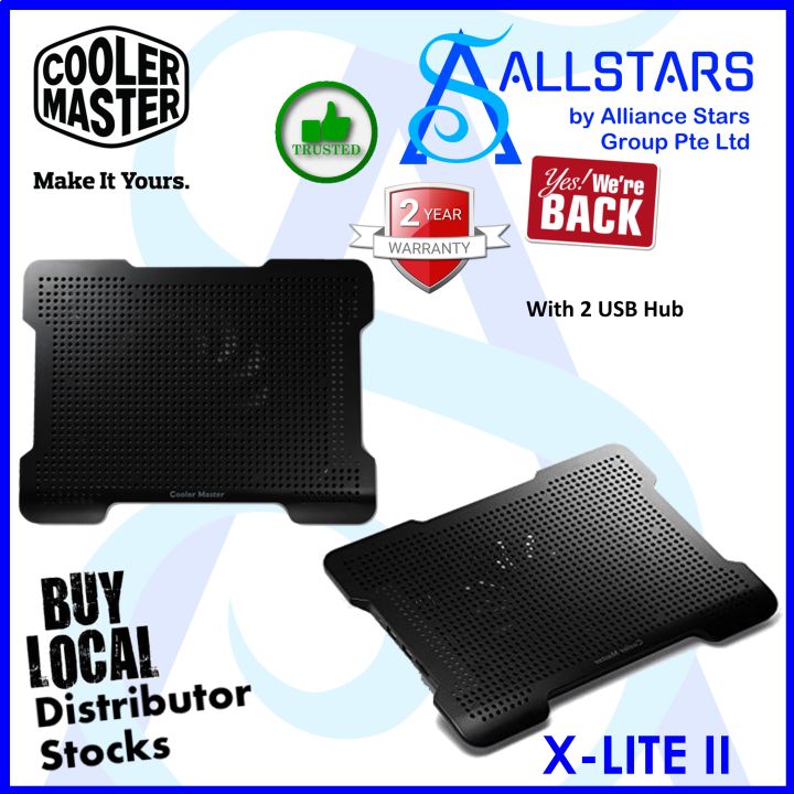 (ALLSTARS : We Are Back Promo) CM / COOLERMASTER / Cooler Master Notepal X-LITE II W/2 USB HUB (R9-NBC-XL2K-GP)-WRTY 2YRS W/BANLEONG