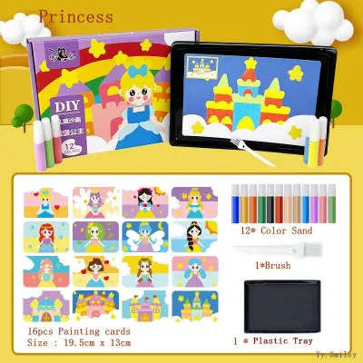 Set Sand Painting For Kids Sand Art Mainan Pasir Kanak Lukisan Pasir Sand Toys For Kids Gift Hadiah