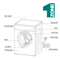 Midea 7KG Vented Clothes Dryer - Model: MD-100A70 / MD100A70. 