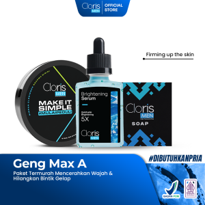 Clorismen Geng Max A - Paket Termurah Mencerahkan Wajah & Hilangkan Bintik Gelap