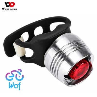WEST BIKING 215 Lampu LED Mini Belakang Sepeda 3 mode Strobe Tail Light WEST BIKING YP0701215 Bicycle Rear Light 3 Modes Safety Warning Bicycle Taillight Bike