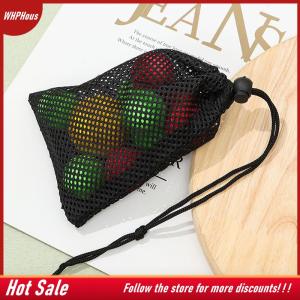 【COD】🔥🔥🔥 Black White Durable Mesh Drawstring Bag Storage Pouch Multi Purpose Home Travel Outdoor Activity Laundry Bag Stuff Sack