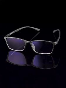 Ultra-light Screw-free Metal-free Reading Glasses for Men and Women Full Frame TR90 Anti-blue light anti-radiation black frame glasses
