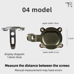 LUZMAR Steel Drill Belt Hook Cordless Knock-proof Cordless Drill Hanger Waterproof Power Tool Belt Clip Workshop Use