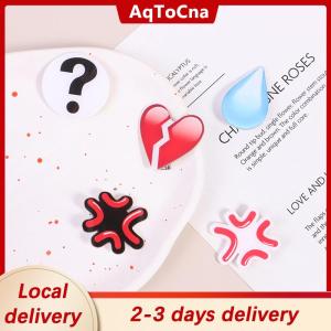 [COD] AqToCna Ship within 24 hours Angry Expression Drop Hair Clip Heartbroken Acrylic Hair Clip Funny Side Clip Duckbill Clip Bangs Side Clip Hair Accessories