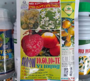 10 60 10 + TE Quang Nông gói 250gr pha 200 lít nước Siêu năng lượng tạo mầm hoa cho cây Vãi Thiều - Cam Quýt - Cây ăn trái