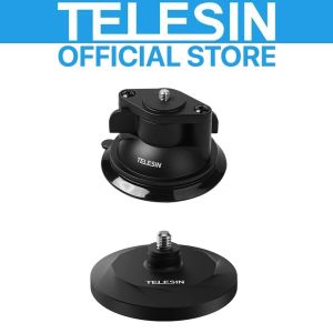 TELESIN Magnetic Base Suction Cup Mount Bracket Holder For GoPro Insta360 DJI Action Camera