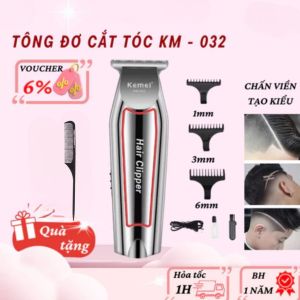 Tông Đơ Cắt Tóc Gia Đình Kemei 809A Chính Hãng – Máy Cắt Tóc Sạc Pin Êm Bền Sắc Nét