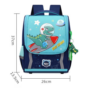 Student schoolbag  large capacity wear-resistant load reducing ridge protection waterproof and light schoolbag