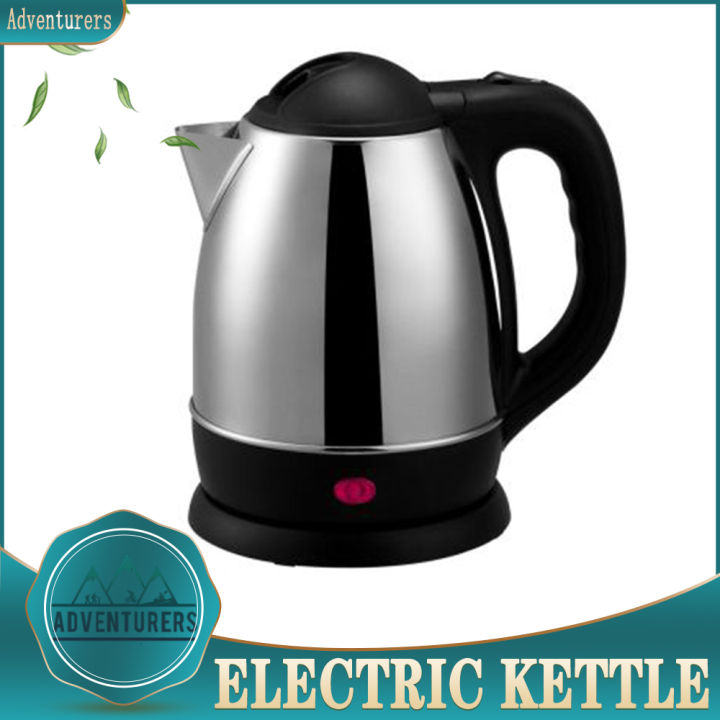 Adventurers High Quality Wireless Electric Kettle (Silver) | Lazada PH