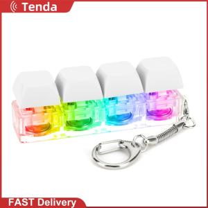 [Tenda] Bàn Phím Fidget Keychain 4 bộ phím Bàn phím Đồ chơi giải căng thẳng DIY Bàn Phím Clicker Đồ Chơi Cho Người Lớn Quà Tặng Để Relief Vượt Qua Thời Gian