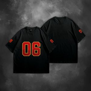 Kaos Pria Oversize Angka 06 – Distro Kekinian Bahan Cotton Combed 30s | Adem Nyaman Bergaya