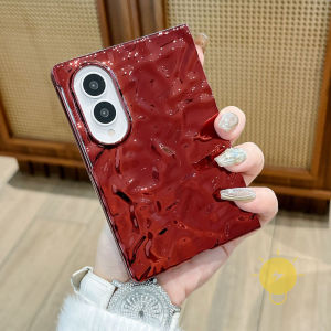 For Phone Case TPU Plating Fold Phone Case For i 15 Cover 手机壳 Aesthetic Korean Cute