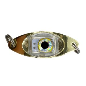 BLACKON Hợp kim nhôm Đèn mồi câu cá hình mắt dưới nước Hình dạng mắt LED Đèn pin hình mắt rơi sâu Đèn Mồi phát sáng Mini Đèn Led thu hút cá nhấp nháy Mini Mồi câu cá mực