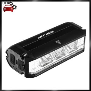 [Ueb Wholesale Mall] Bicycle Headlight Aluminium Alloy Handlebar Front Lamp High Brightness Type-C USB Rechargeable Riding Lighting Warning