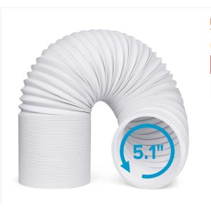 Portable Air Conditioner Exhaust Hose Flexible AC Vent Pipe 5.1"/5.9"  Counterclockwise Thread  Extendable 40–300cm