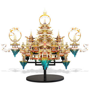Piececool 3D Metal Puzzle for Adult Lingxiao Palace Building Blocks Sets Assembly Model Kits Gift for Kids