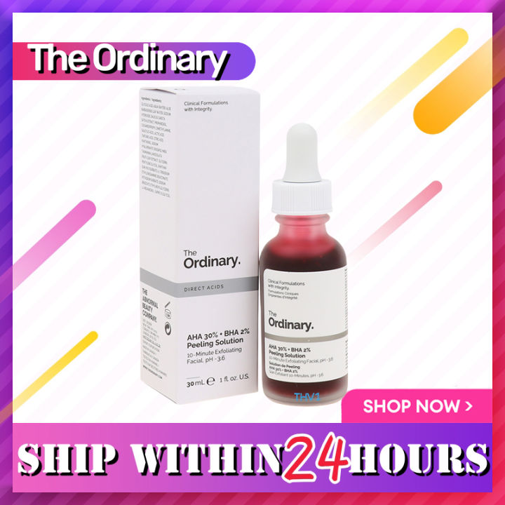 The Ordinary AHA 30% + BHA 2% Peeling Solution 30ml rejuvenating set ...