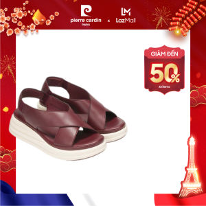 [Tăng 1 size] Sandal nữ cao cấp Pierre Cardin chất liệu da mềm mại thiết kế quai hậu đế cao 6cm cực nhe - 257