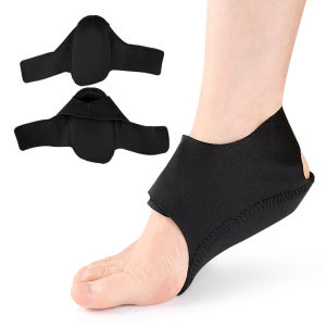 CCW 1Pair Back Heel Protective Sleeve Heel Pad Velcro Adjustable Gel Protective Socks Heel Protectors Arch Wrap Support Foot Relief Pain Relief Plantar Fasciitis