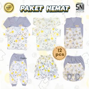 18 Pcs (V2) Baju Bayi Celana Bayi Setelan Baju Bayi Perempuan Laki Laki Newborn Baru Lahir babycinnamon
