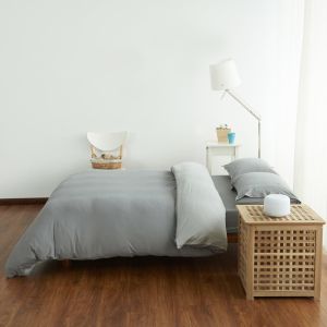 Cotton Pure™ Ash Grey Jersey Cotton Quilt Cover