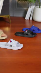 New Summer MenS Thick-Soled Sandals PVC Inflatable Bathroom Non-Slip Outdoor Beach Casual Flip-Flops