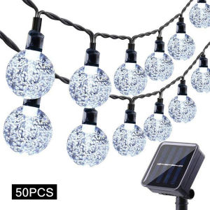100 LED Bulbs Crystal Ball Solar Garden Light Solar Lights Outdoor Waterproof Solar Lamp light Power LED String Solar Garlands Garden Christmas Decor For Outdoor