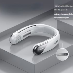 Mini neck fan USB rechargeable silent portable fan with 5-speed adjustable bladeless fan