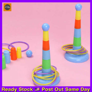Kids Throw Circle Toy Mini Hoop Ring Toss Children Creative Educational Toys Ferrule Stacked Toys Circle Layers