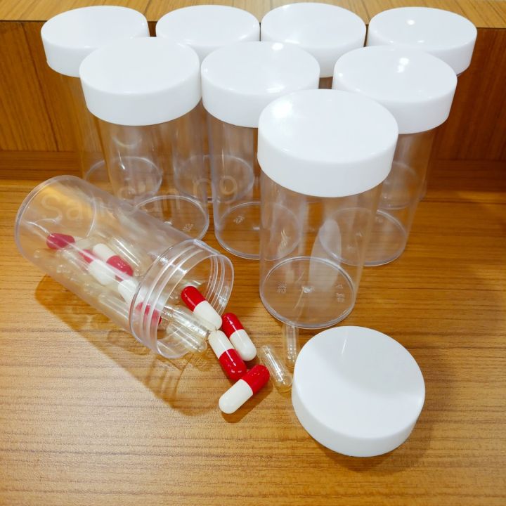 [READY STOCK] 144 pcs - 1oz Empty Pill Box Tablet/Capsule Transparent ...