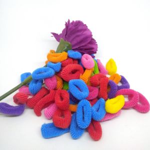 ANJU1234 /COD/  IKAT Rambut  Korea ISI 100  PCS IKAT RAMBUT DONAT MINI /  IKAT RAMBUT ANAK PEREMPUAN LUCU DONAT MINI WARNA WARNI