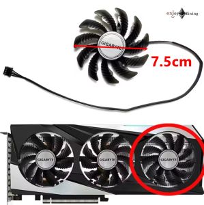 พัดลมการ์ดจอ GIGABYTE GeForce RTX3050 3060 3060ti GAMING Magic Eagle OC Graphics Card Fan PLD08010S12HH