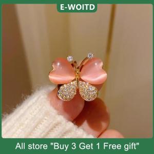 [COD]YANGJT Sweet Butterfly Brooches For Women Small Fresh Exquisite Flash Drill Insect Brooch Lapel Pins Badge Jewelry Clothing Accessories