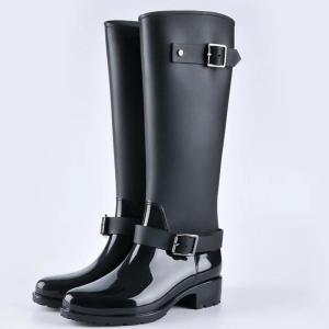 Fashion Womens High Tube Rubber Boots Outdoor Non Slip Hiking Water Shoes for Women Waterproof Garden Shoes Botas Lluvia Mujer