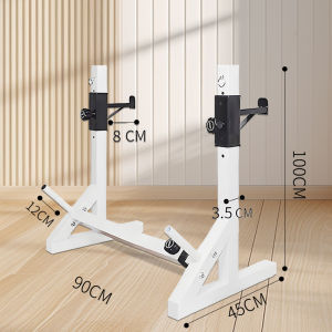 Keep Moving Fitness ชั้นวางบาร์เบล ชั้นยกน้ำหนัก ชั้นวางดัมเบล Barbell Rack แร็ควางบาร์เบล แท่นยกบาร์เบล บาร์เบล แท่นวางบาร์เบล ที่วางบาร์เบล เครื่องออกกำลังกาย ยกน้ำหนัก squat rack ที่วางเหล็กยกน้ำหนัก อุปกรณ์ฟิตเนส