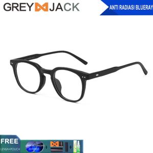 Grey Jack Kacamata Antiradiasi Blueray Model Kotak Kekinian TR90 Bisa Minus Fashion Wanita dan Pria Terbaru 2130