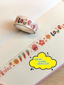 WASHITAPE MINI MOTIF KARTUN MASKING TAPE SELOTIP KERTAS JOURNALING TAPE UNTUK SCRAPBOOK