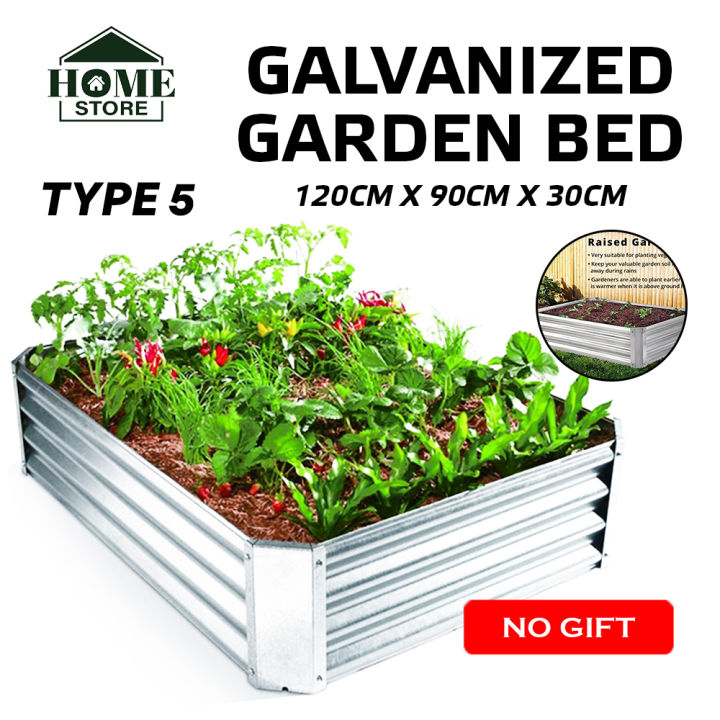 Bunnings/Home Store Merino & Galvanised Raised Garden Bed Flowers ...
