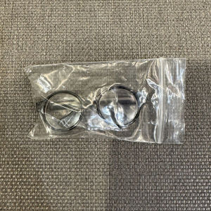 QUANSEN 1 Piece DIY Accessories Transparent Plastic Glasses For 10cm Cotton Doll And 17cm Labubu Plush Doll Sunglasses